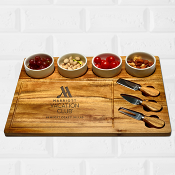 8 Piece Large Acacia Cheese Board Set